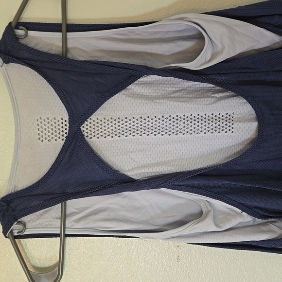 Tangerine Blue Layered Racerback Tank Size Large - Picture 3 of 8